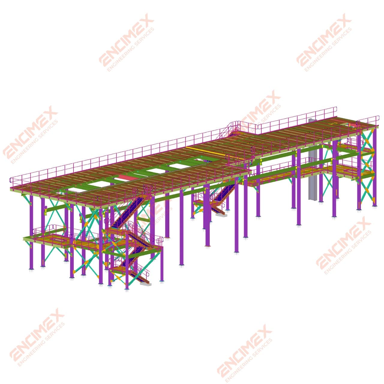 Enimgineers reviewinimg blueprints at construction site